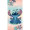 Disney Lilo és Stitch, A csillagkutya Flower Island fürdőlepedő, strandtörölköző 70x140cm (Fast Dry)