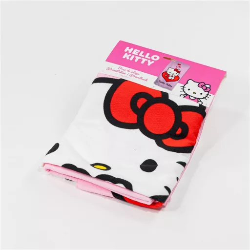 Hello Kitty Love fürdőlepedő, strandtörölköző 70x140cm (Fast Dry)