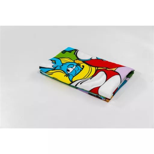 Hupikék törpikék Village Life fürdőlepedő, strandtörölköző 70x140 cm (Fast Dry)