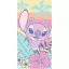 Disney Lilo és Stitch, A csillagkutya Floral Escape fürdőlepedő, strandtörölköző 70x140 cm (Fast Dry)