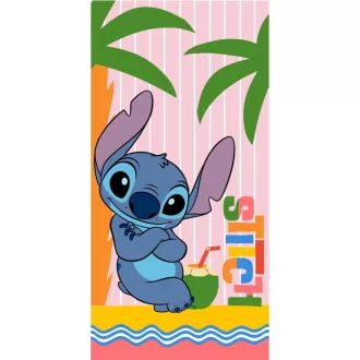 Disney Lilo és Stitch, A csillagkutya Summer Relax fürdőlepedő, strandtörölköző 70x140 cm (Fast Dry)