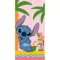 Disney Lilo és Stitch, A csillagkutya Summer Relax fürdőlepedő, strandtörölköző 70x140 cm (Fast Dry)