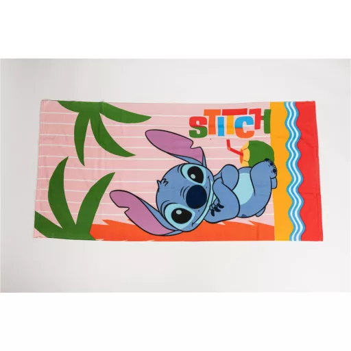 Disney Lilo és Stitch, A csillagkutya Summer Relax fürdőlepedő, strandtörölköző 70x140 cm (Fast Dry)