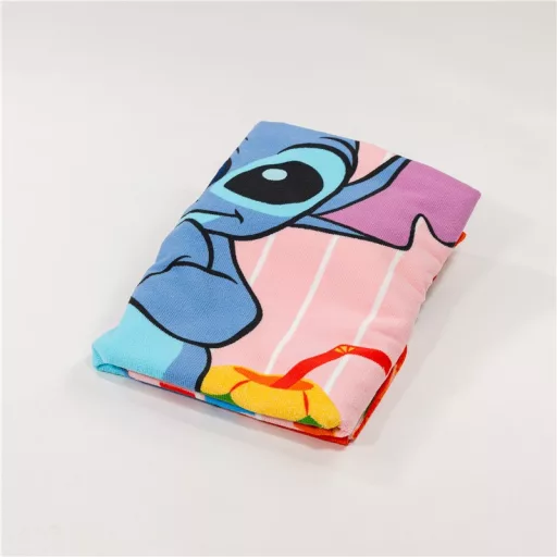 Disney Lilo és Stitch, A csillagkutya Summer Relax fürdőlepedő, strandtörölköző 70x140 cm (Fast Dry)