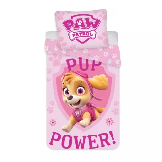 Mancs Őrjárat Pup Power gyerek, ovis ágyneműhuzat 100×135cm, 40×60cm