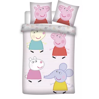 Peppa malac gyerek ágyneműhuzat 100x135cm, 40x60cm