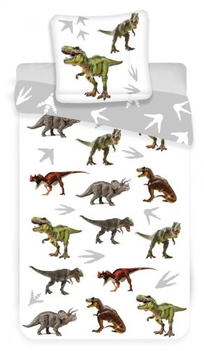 Dinoszaurusz gyerek ágyneműhuzat 100×135cm, 40×60cm