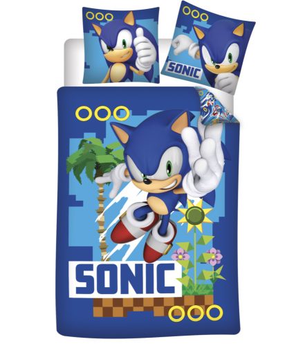 Sonic, a sündisznó ágyneműhuzat (140×200cm, 70×90 cm)