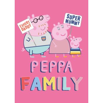 Peppa malac Family Pink polár takaró (100x140cm)