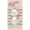 Disney Marie cica Yummy fürdőlepedő, strandtörölköző (70x140cm)