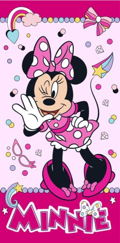 Disney Minnie Funny fürdőlepedő, strand törölköző (70x140cm)