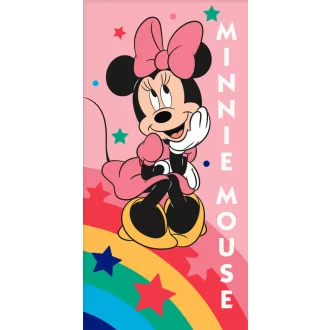 Disney Minnie Rainbow Star fürdőlepedő, strandtörölköző (70x140cm)