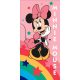 Disney Minnie Rainbow Star fürdőlepedő, strand törölköző (70x140cm)