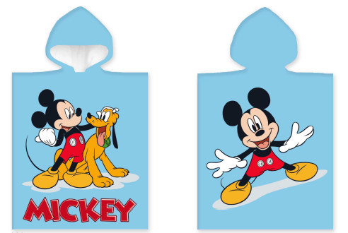 Disney Mickey, Pluto strand törölköző poncsó (50x100 cm)