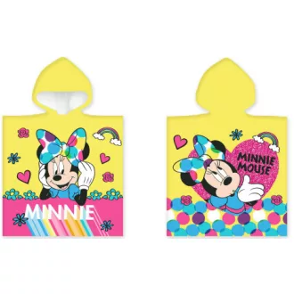 Disney Minnie Yellow strand törölköző poncsó (50x100 cm)