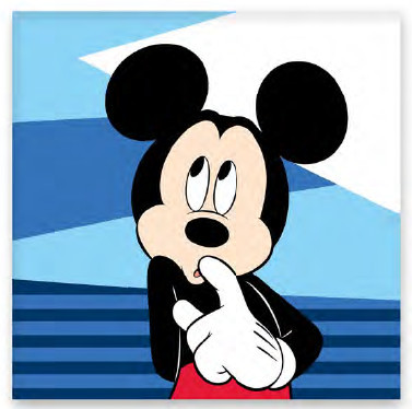 Disney Mickey Shy kéztörlő, arctörlő, törölköző (30x30cm)