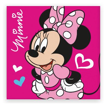 Disney Minnie Love kéztörlő, arctörlő, törölköző (30x30cm)