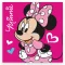 Disney Minnie Love kéztörlő, arctörlő, törölköző (30x30cm)