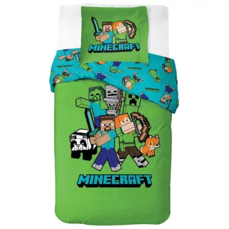 Minecraft Classic Crew ágyneműhuzat 140×200cm, 70×90cm