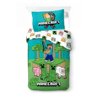 Minecraft Jungle Explore ágyneműhuzat 140×200cm, 70×90cm