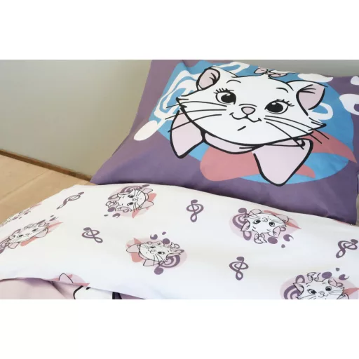 Disney Marie Purrfect gyerek, ovis ágyneműhuzat 100×135cm, 40×60cm