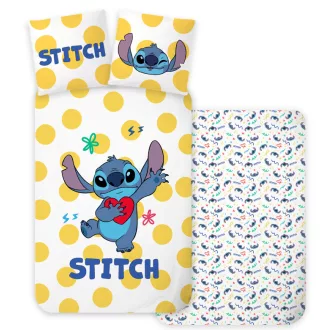 Disney Lilo és Stitch, A csillagkutya Dots gyerek, ovis ágyneműhuzat 100×135cm, 40×60cm