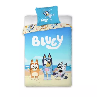   Bluey Beach Day gyerek, ovis ágyneműhuzat 100×135cm, 40×60 cm
