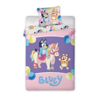   Bluey Magical Party gyerek, ovis ágyneműhuzat 100×135cm, 40×60 cm