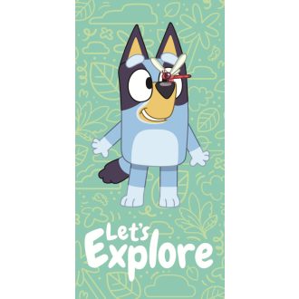 Bluey Explore fürdőlepedő, strandtörölköző 70x140cm