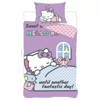 Hello Kitty Another Day gyerek, ovis ágyneműhuzat 100×135cm, 40×60cm