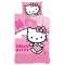 Hello Kitty Pink World gyerek, ovis ágyneműhuzat 100×135cm, 40×60cm