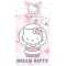 Hello Kitty Cozy Winter gyerek, ovis ágyneműhuzat 100×135cm, 40×60cm