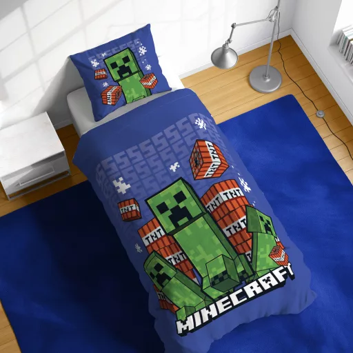 Minecraft Survive the Spiral ágyneműhuzat 140×200cm, 70×90 cm