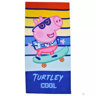 Peppa malac Turtley Cool fürdőlepedő, strandtörölköző 70x140 cm