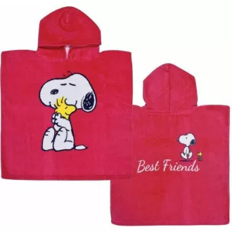 Snoopy Best Friend strand törölköző poncsó 50x100cm