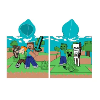 Minecraft Field strand törölköző poncsó 50x115cm