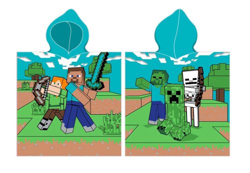 Minecraft Field strand törölköző poncsó 50x115cm