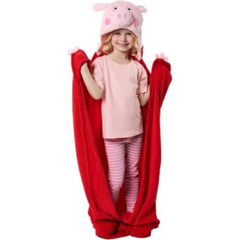 Peppa malac Red 3D coral fleece polár takaró 110x140cm