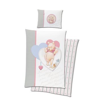   Disney Micimackó Vintage gyerek, ovis ágyneműhuzat 100×135 cm, 40×60 cm