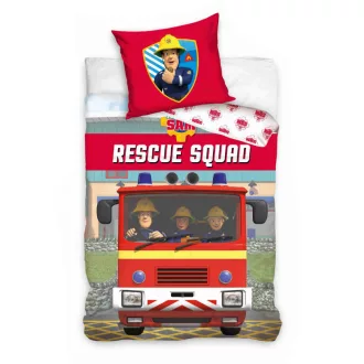 Sam a tűzoltó Rescue Squad ágyneműhuzat (140×200cm, 70x90 cm)