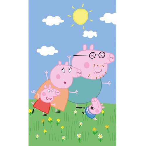 Peppa malac Family kéztörlő, arctörlő, törölköző 30x50cm