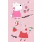 Peppa malac Fruits kéztörlő, arctörlő, törölköző 30x50cm