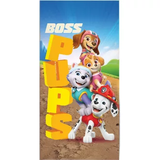 Mancs Őrjárat Boss Pups fürdőlepedő, strandtörölköző