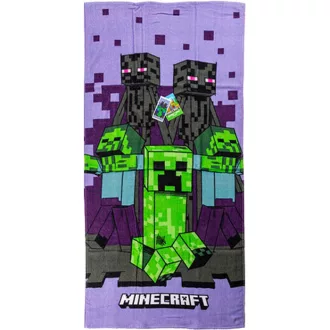 Minecraft Purple fürdőlepedő, strandtörölköző