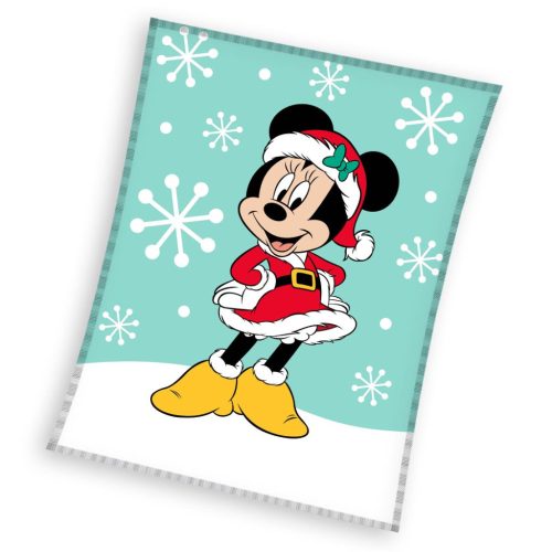 Disney Minnie Snow Karácsony coral fleece polár takaró 130x160 cm