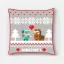Minecraft Holiday Karácsony párnahuzat 40x40cm Velúr