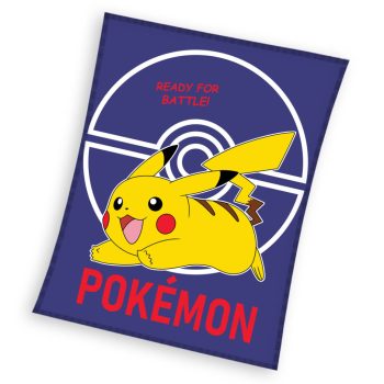 Pokémon Ready for Battle Dark flanel polár takaró 110x140 cm