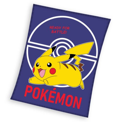 Pokémon Ready for Battle Dark flanel polár takaró 110x140 cm