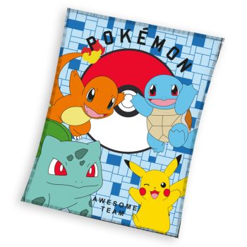 Pokémon Awesome flanel polár takaró 110x140 cm