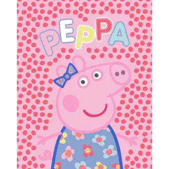 Peppa malac Dots flanel polár takaró 130x160 cm